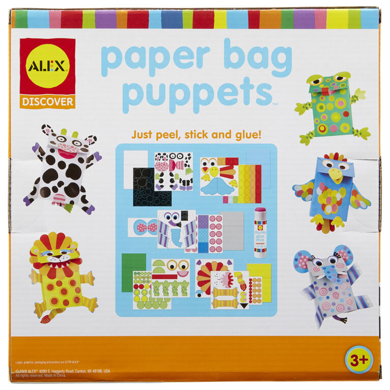 ALEX Toys Discover Paper Bag Puppets