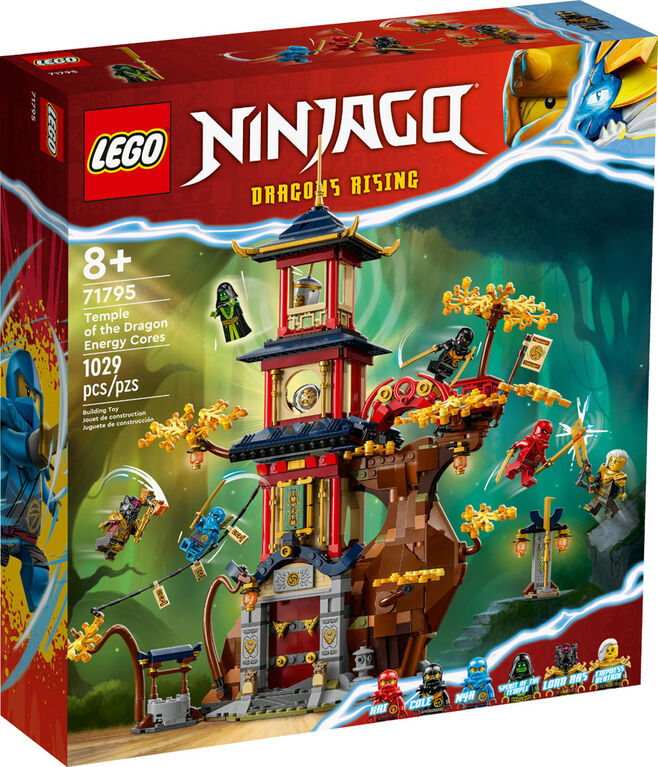 LEGO NINJAGO Temple of the Dragon Energy Cores 71795 Building Toy Set (1,029 Pieces)
