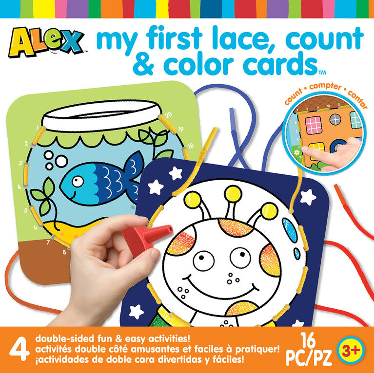 ALEX - My First Lace, Count & Color Cards