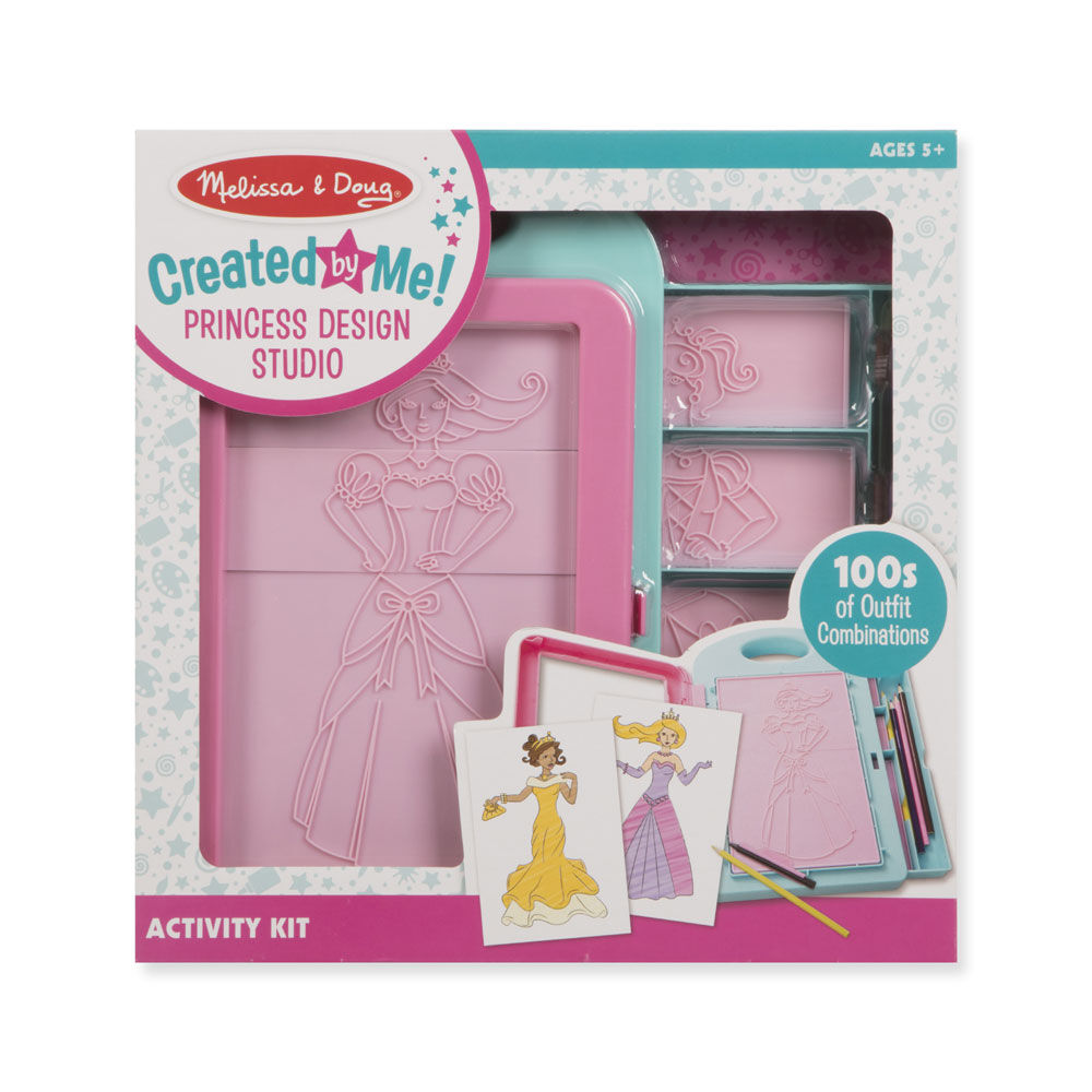 Melissa Doug Created by Me Princess Design Studio Rubbing Plate