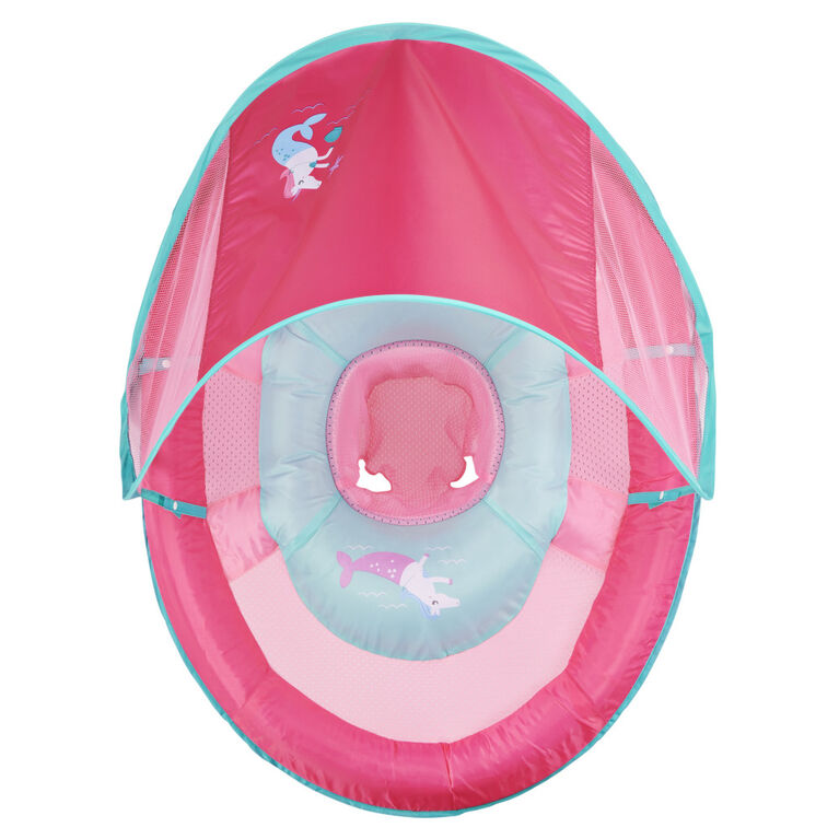 SwimWays Baby Spring Float Sun Canopy - Pink Mermaid Unicorn
