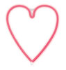 Brilliant Ideas HEART Neon LED Wall Light