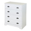 Fundy Tide Commode 4 tiroirs- Blanc solide