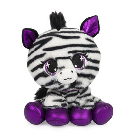 P.Lushes Designer Fashion Pets Alexia Zara Zebra Stuffed Animal, Black/White, 6"