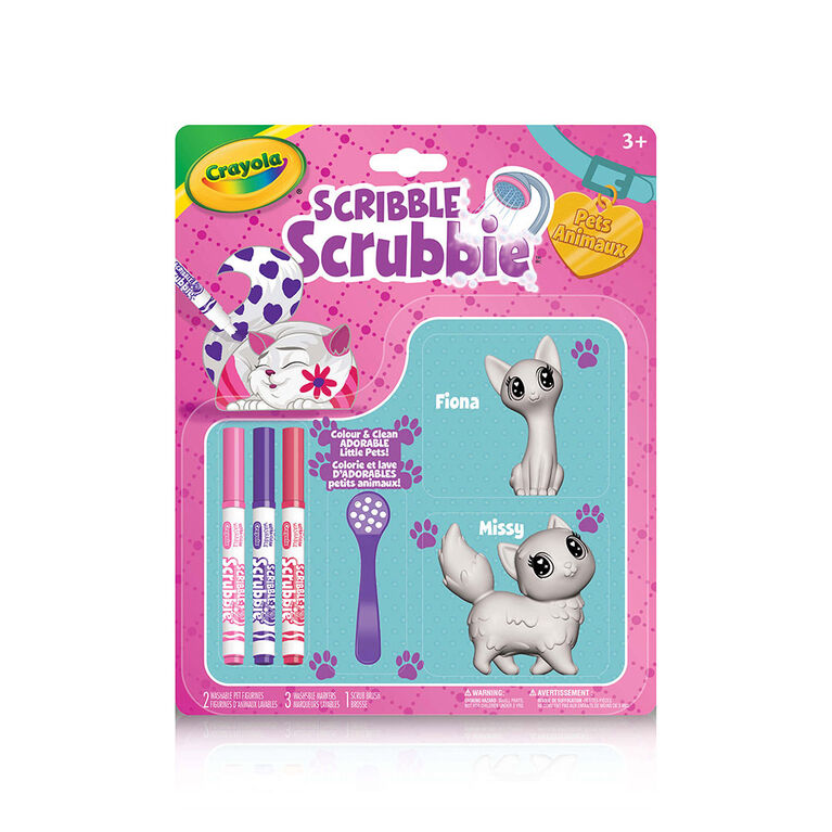Crayola Scribble Scrubbie Pets 2-Pack, Cats