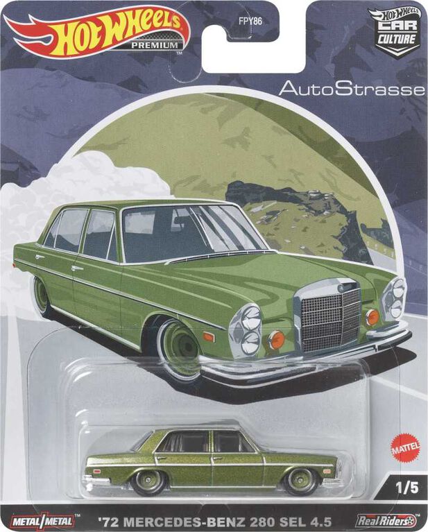 Hot Wheels - Car Culture - Véhicules Circuit Legends - Mercedes 280 SEL