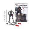 Overwatch Ultimates Series - Figurine articulée de collection Faucheur modèle Blackwatch Reyes de 15 cm.