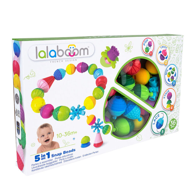 Lalaboom - 36 Pieces Rainbeads