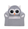 Little Loungers Fauteuil pour enfants en peluche - Hibou