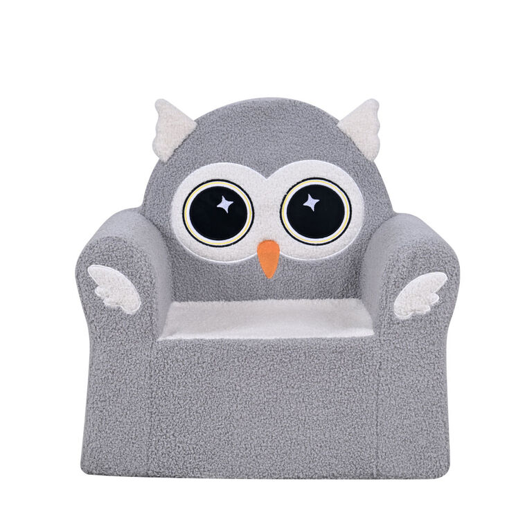 Little Loungers Fauteuil pour enfants en peluche - Hibou
