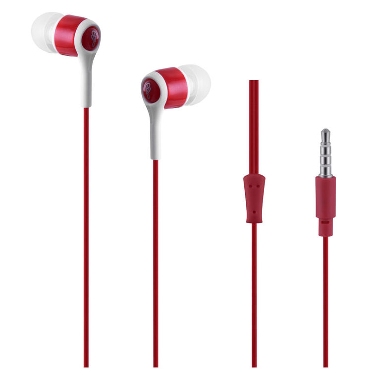 Pro Bass - Swagger Series- Aux earphones with Mic- Red