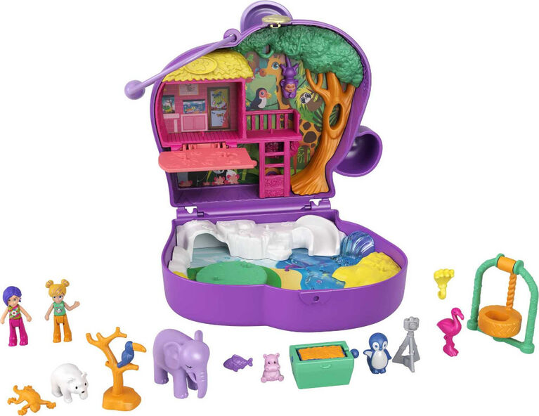 Polly Pocket - Coffret Le Zoo Éléphant