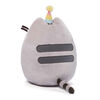 GUND, Peluche Pusheen gourmande avec cupcake d'anniversaire, grise, 26,7 cm