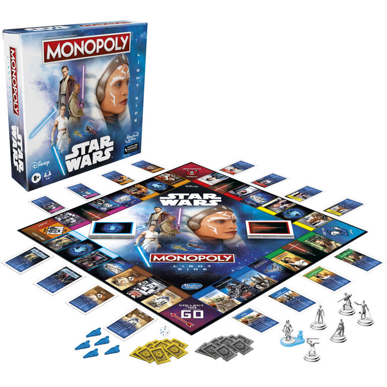 Monopoly: Star Wars Light Side Edition Board, Star Wars Jedi Game for 2-6 Players