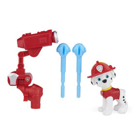 PAW Patrol, Movie Collectible Marshall Action Figure with Clip-on Backpack and 2 Projectiles