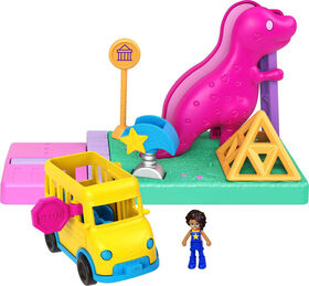 Polly Pocket Starring Shani Pollyville Field Trip Playset
