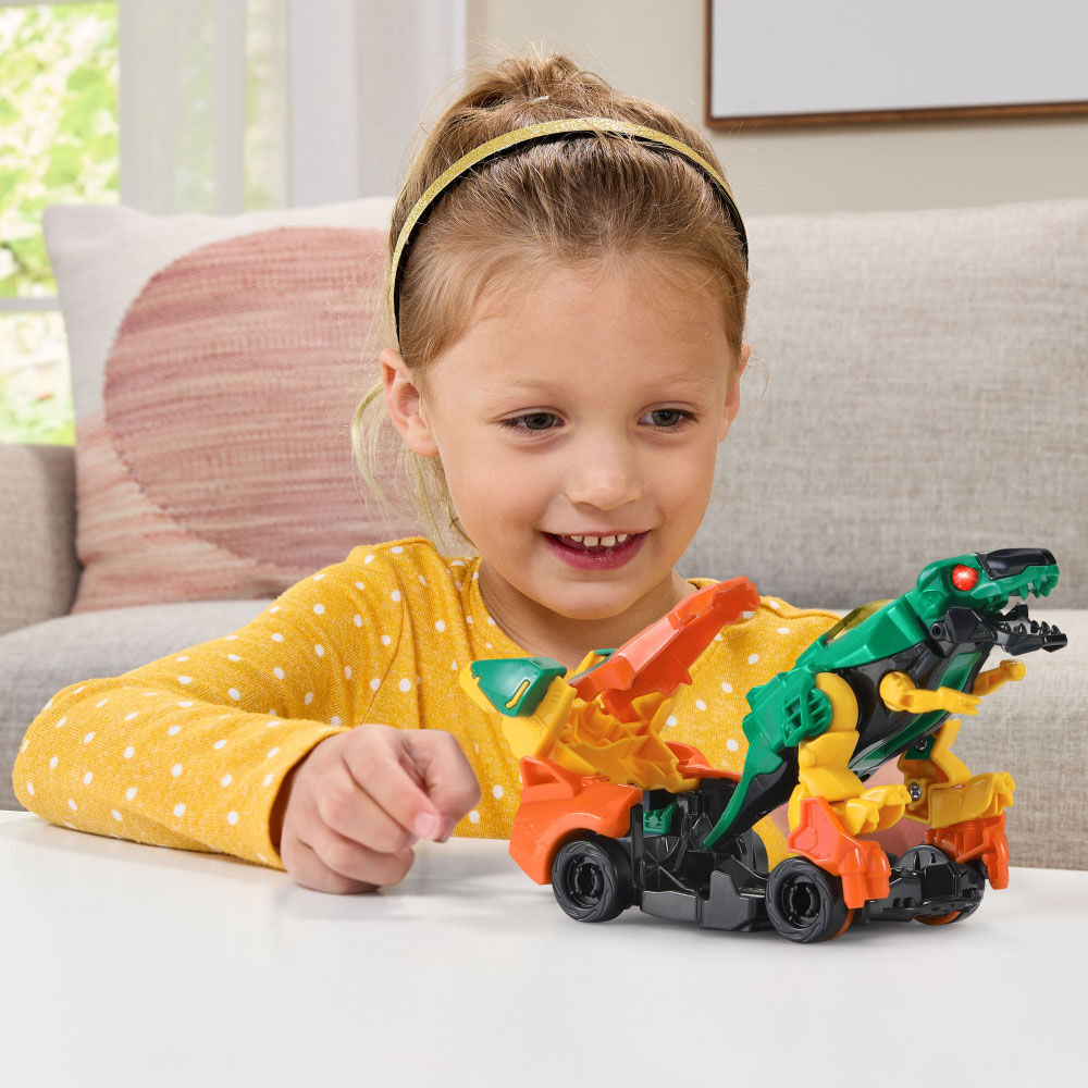 VTech Switch & Go Boost Flex le T-Rex + Voiture Racer - Édition anglaise