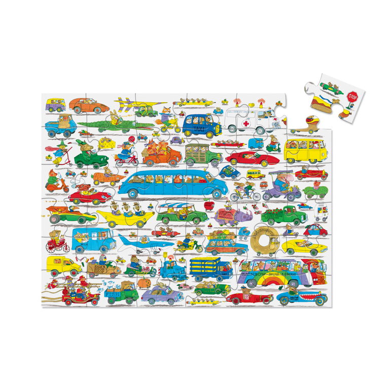 Crocodile Creek - Richard Scarry Things That Go 36 Piece Puzzle - Édition anglaise
