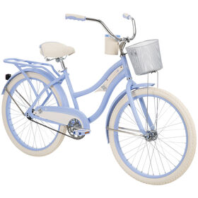 Huffy 24-inch Ladies' Deluxe Cruiser Bike, Periwinkle - R Exclusive