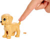 Poupée Barbie Garderie canine,coffret de jeu animaux 1 chiot qui se soulage et 1 chiot qui urine, du papier à changement de couleur et plus