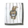 Koala Baby - Lion Taupe Sherpa Applique Blanket
