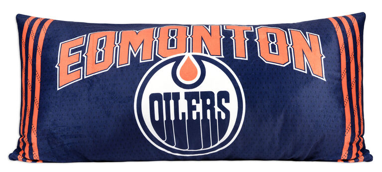Oreiller de corps de la LNH - Oilers d'Edmonton