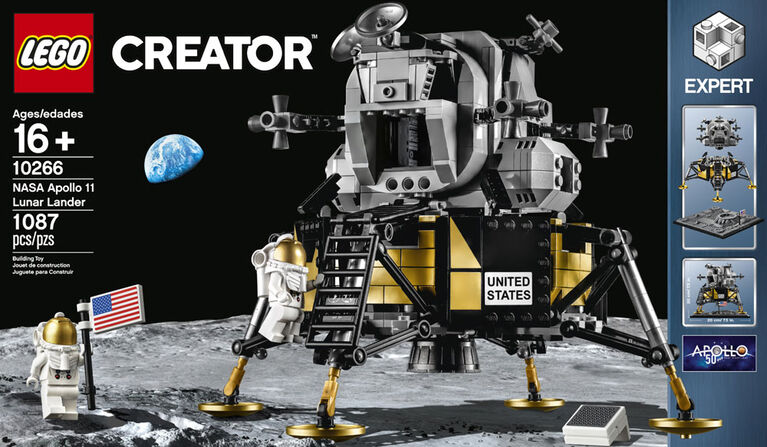 LEGO Creator Expert NASA Apollo Lunar Lander 10266 (1087 pieces) | Toys Canada