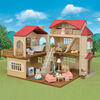 Calico Critters Red Roof Country Home, Dollhouse Playset with Figures, Furniture and Accessories