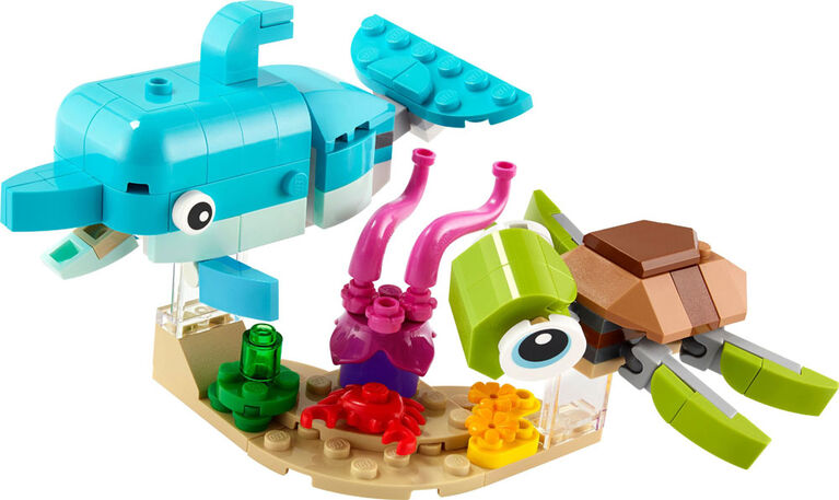 LEGO Creator 3in1 Dolphin and Turtle 31128 Building Kit (137 Pieces)