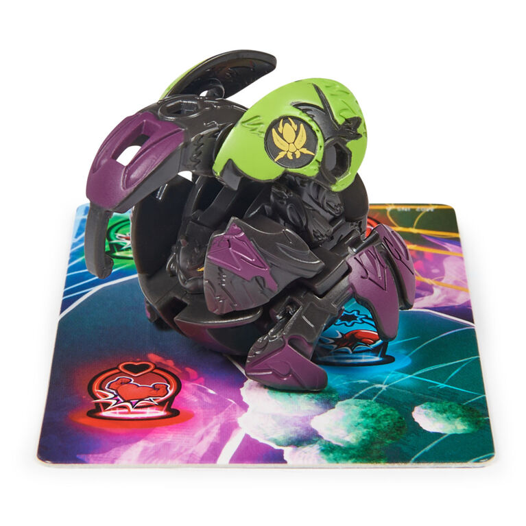 Bakugan Training Set with Spidra, Insect Clan Themed, Customizable Action Figure, Trading Cards, and Playset