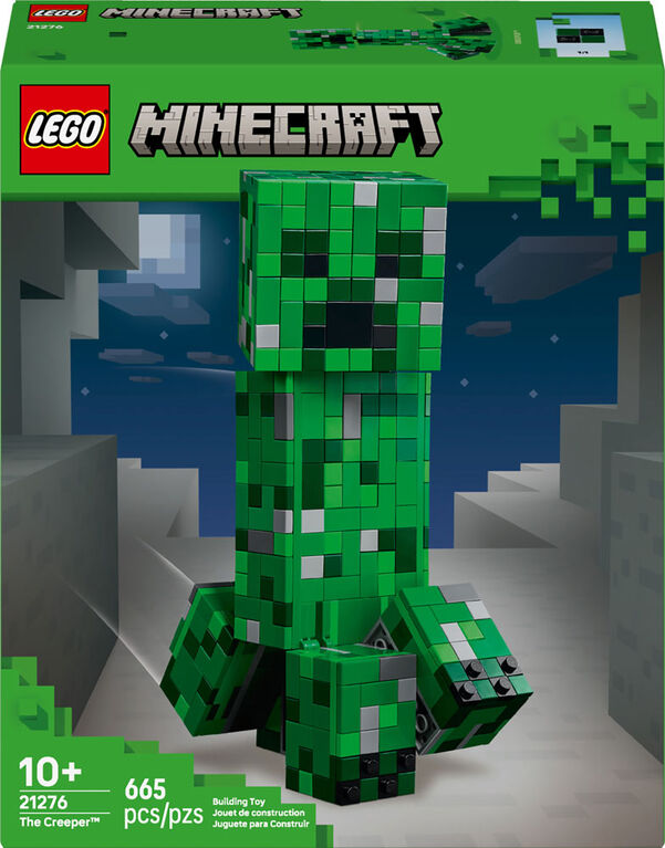 LEGO Minecraft The Creeper , Décoration de Jeu Vidéo, Jouet de Construction d'une Figurine d'Action et Cadeau de Jeu Vidéo 21276