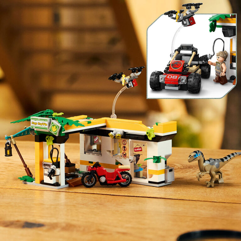 LEGO Jurassic World Raptor & Titanosaurus Tracking Mission Kids Toy for Boys & Girls, Ages 7+ -76973