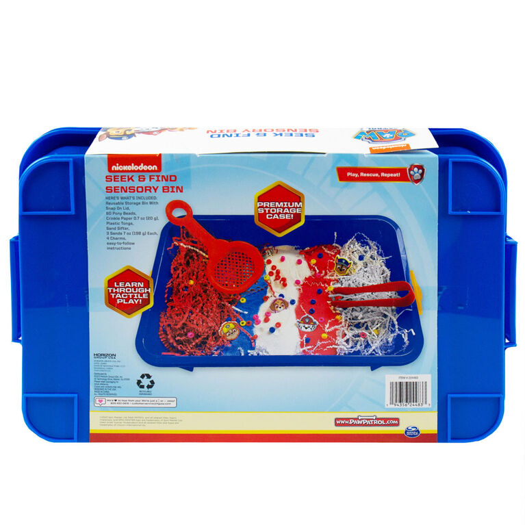 Bac sensoriel Paw Patrol Chercher et Trouver