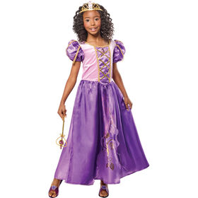Rubies Royal Princess Costume Dress with Gold Tiara, Girls Extra Extra Small (Size 3-4)