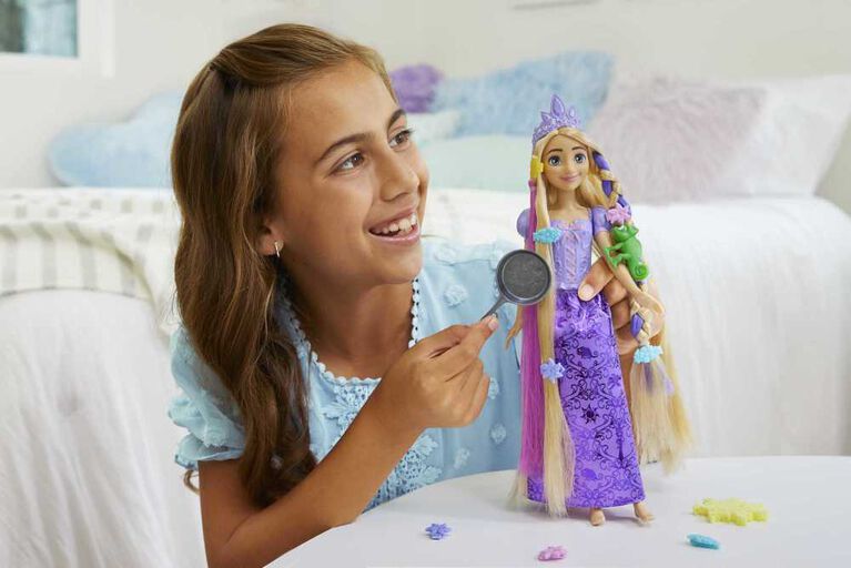 Mini poupée de Raiponce Princesse Disney avec peigne 