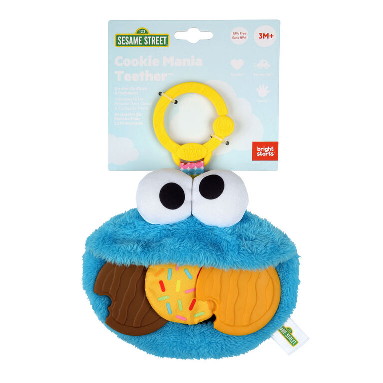 Jouet à emporter en promenade Sesame Street Cookie Mania Teether