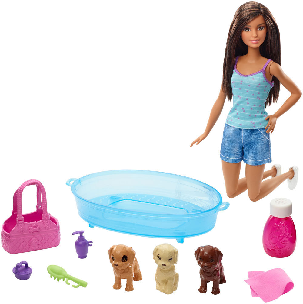 barbie dog bath