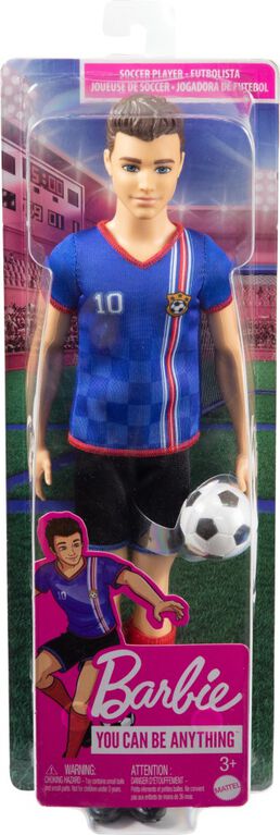 Barbie Soccer Doll, Blonde, #9 Uniform, Soccer Ball, Cleats, Socks