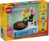 LEGO Creator 3 in 1 Record Player with Flowers - Building Toy with 3 Options, Record Player, Radio, or Microphone - 31172
