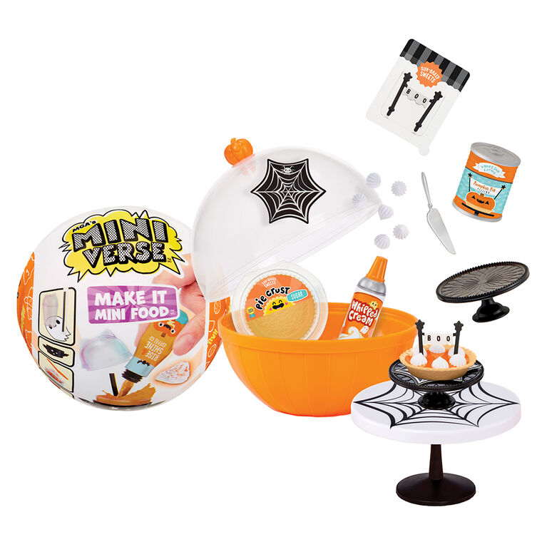 Mini articles de collection Make It Mini Food Halloween de la série 1 - MGA's Miniverse