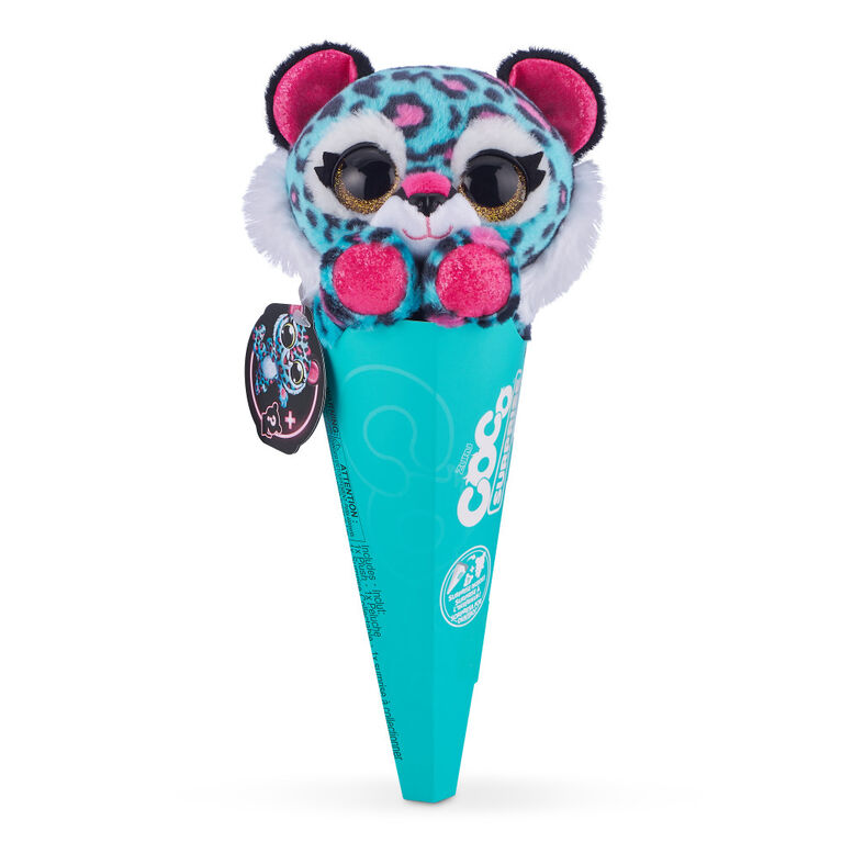 Coco Surprise Neon Plush Toy with Baby Collectible Pencil Topper Surprise in Cone by ZURU