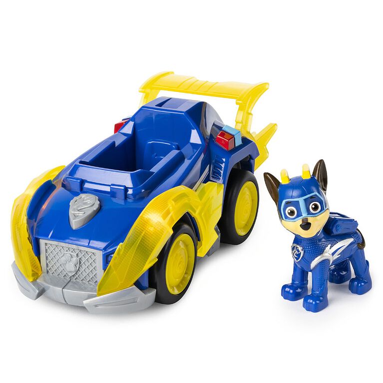 PAW Patrol, Mighty Pups Super PAWs Chase's Deluxe Vehicle with Lights