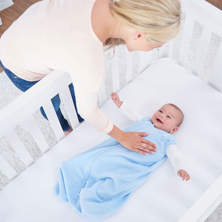 HALO SleepSack Wearable Blanket - Micro-Fleece - Blue  Small 0-6 Months