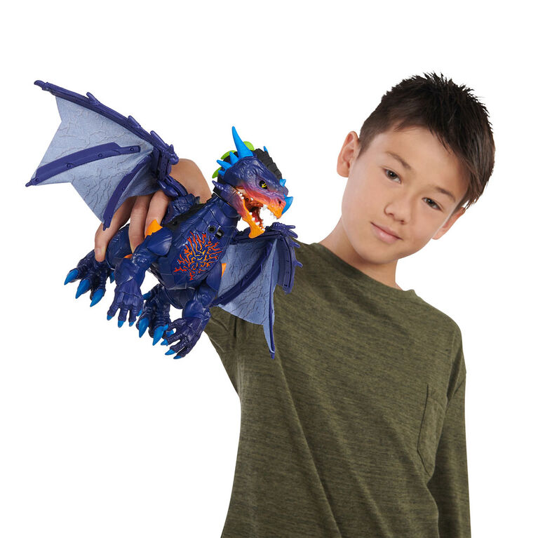 Dragon Untamed Legends - Vulcan (bleu foncé) - jouet interactif