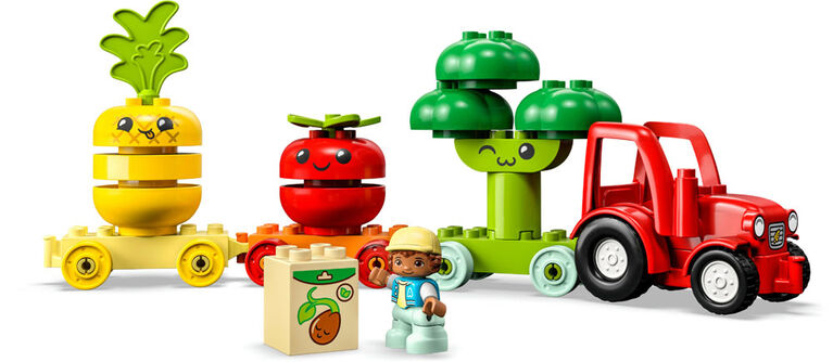 LEGO DUPLO My First Fruit and Vegetable Tractor 10982 Building Toy Set (19 Pieces)