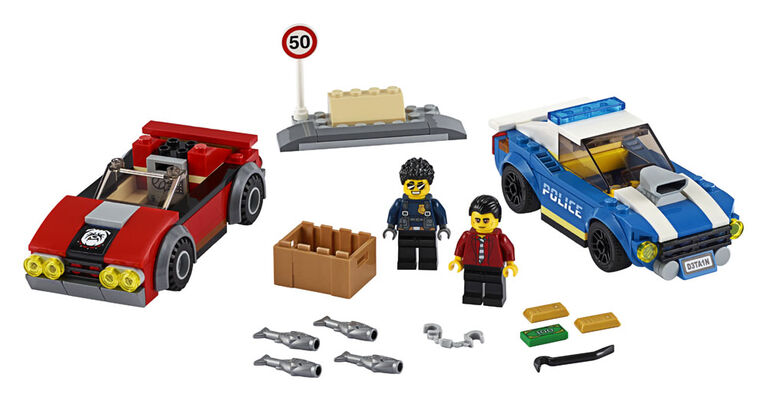 LEGO City Police La course-poursuite sur l'autoroute 60242 (185 pièces)