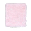 Signature Mode Bébé Couverture en peluche striée : rose