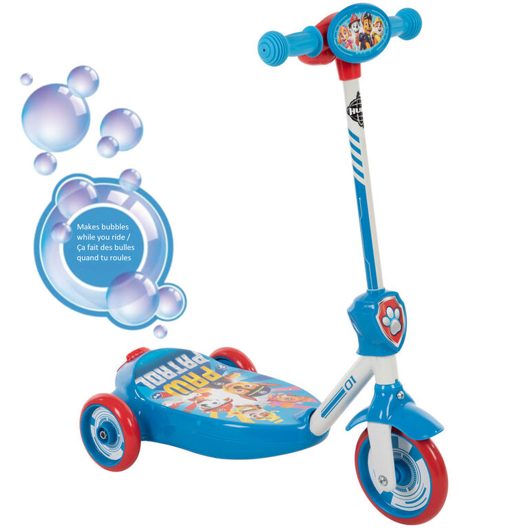 Trottinette électrique à bulles de 6V pour enfants La Pat' Patrouille  Ride-On alimenté par batterie, Bleu