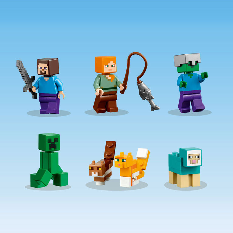LEGO Minecraft The Crafting Box 4.0 21249 Building Toy Set; Custom-Build Playset with Fortress for Kids Aged 8+ (605 Pieces)
