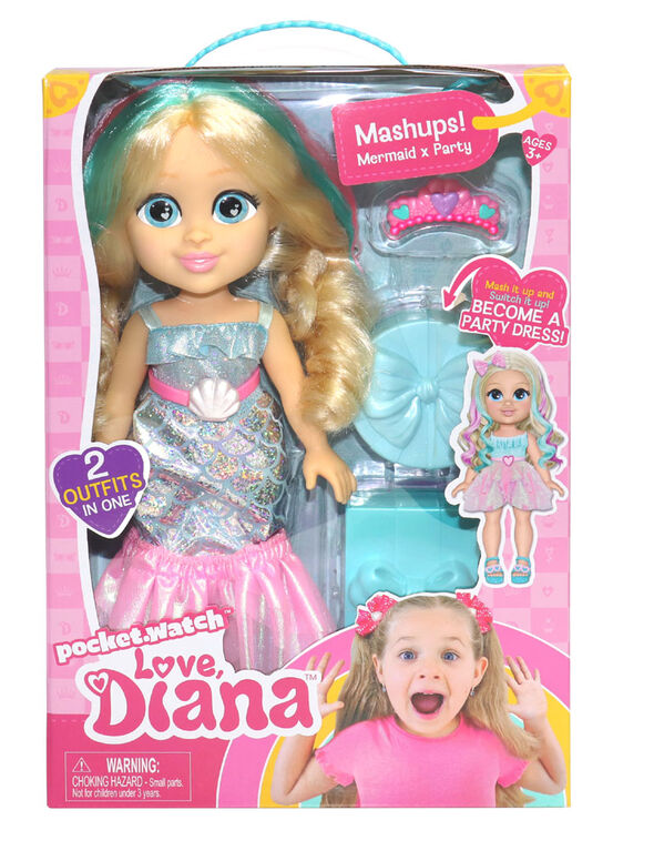 Love, Diana - 13" Diana Mashups Doll - Mermaid/Party Dress - English Edition